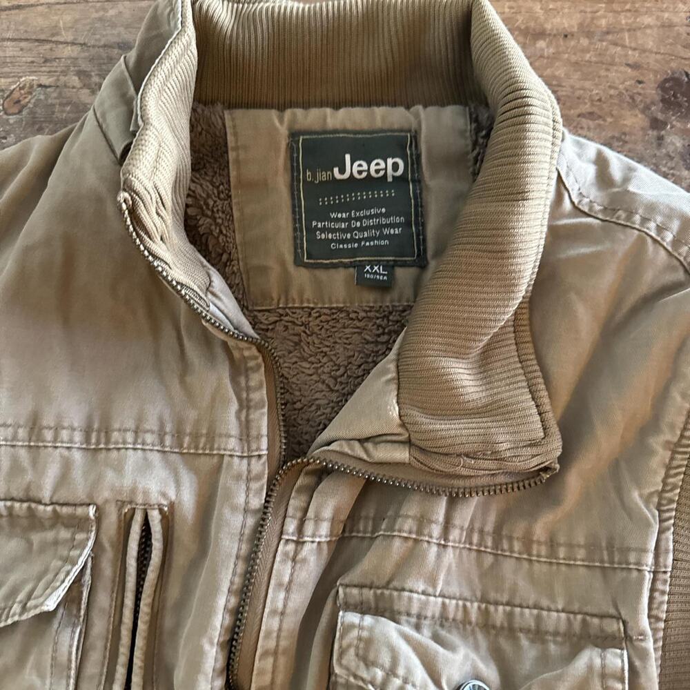 Tan and khaki jeep utility Vest XXL - Picture 2 of 5